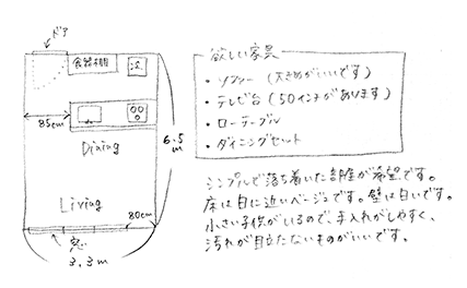 手書き図面例