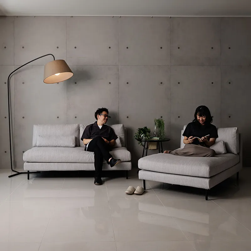 組み合わせ自由な肘なしソファー「STELA(ステラ)」のサイズ