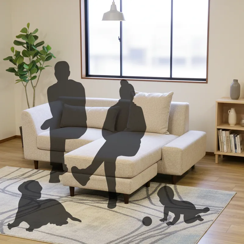 シンプルでオーソドックスなデザインの5WAYカウチソファー「PANORAMA06(パノラマ)」のサイズ
