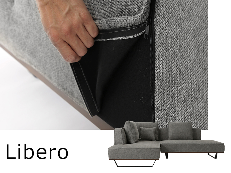 「Libero(リベロ)」カウチソファー(幅230cm)用カバー/幅230(134+96)cm