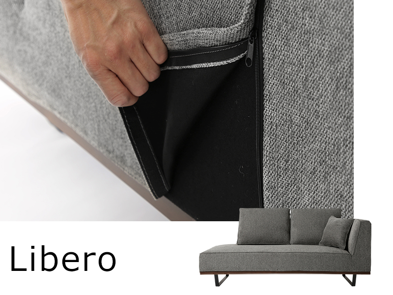 「Libero(リベロ)」2人掛けソファー/シェーズロング用カバー/幅170cm